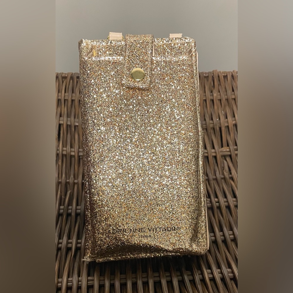 Adrienne Vittadini Sparkling Gold Wallet